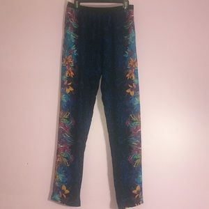 Tropical silk pants